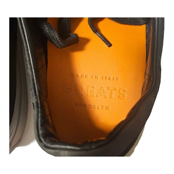 Greats Brooklyn Men's SZ 13 black Canvas and Leather Lace Up Casual Sneaker - Picture 4 of 8